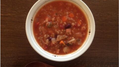 もち麦＆大豆のミネストローネ