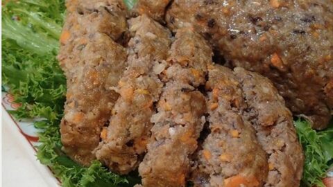 もちむぎミートローフ