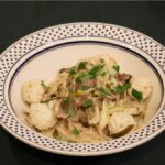 鴨だしパスタ～ペペロンチーノ風～