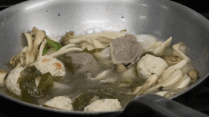 鴨だしパスタ～ペペロンチーノ風～