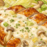 チキンロースト もち⻨ホワイトソース